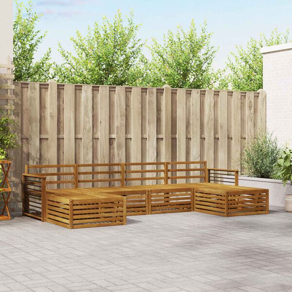 vidaXL &Sigma;&epsilon;&tau; &Kappa;&alpha;&nu;&alpha;&pi;έ 6 pcs &Phi;&upsilon;&sigma;&iota;&kappa;ό &Sigma;&tau;&epsilon;&rho;&epsilon;ό &Xi;ύ&lambda;&omicron; &Alpha;&kappa;&alpha;&kappa;ί&alpha;&sigmaf;