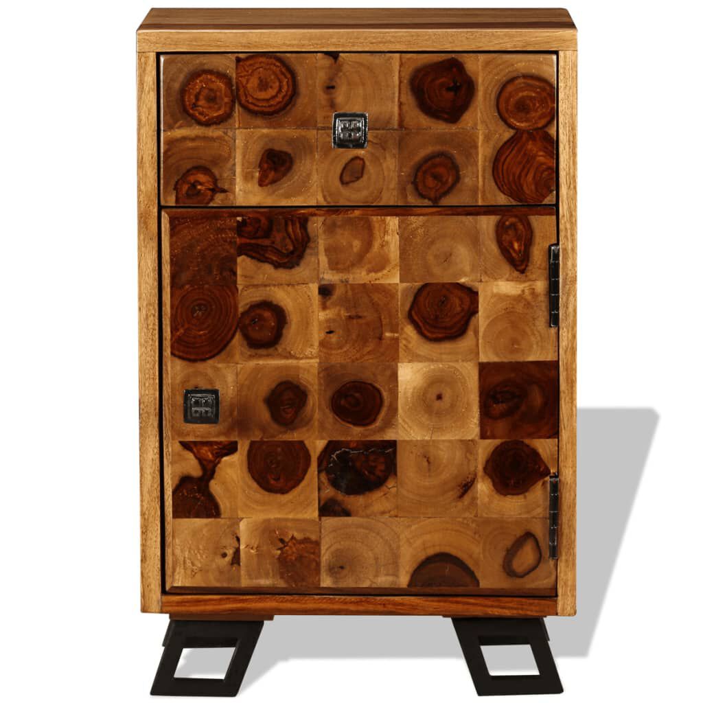 vidaXL Κομοδίνο 37 x 30 x 54 εκ. από Μασίφ Ξύλο Sheesham