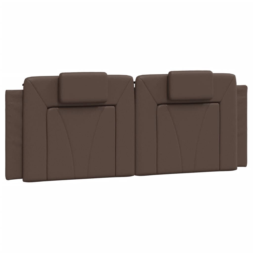 vidaXL Πλαίσιο Κρεβατιού με Κεφαλάρι Καφέ 140x200 εκ. Συνθετικό Δέρμα
