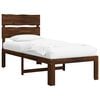 vidaXL &Mu;&omicron;&nu;ό &Kappa;&rho;&epsilon;&beta;ά&tau;&iota; &mu;&epsilon; &Kappa;&epsilon;&phi;&alpha;&lambda;ά&rho;&iota; ROSTOCK &Sigma;&kappa;&omicron;ύ&rho;&omicron; &Kappa;&alpha;&phi;έ 75 x 190 cm