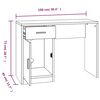 vidaXL Γραφείο με Συρτάρι & Ντουλάπι Καφέ Δρυς 100x40x73 εκ. Επ. Ξύλο