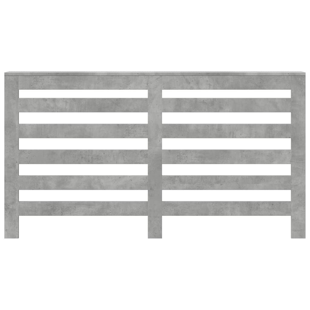 vidaXL Κάλυμμα Καλοριφέρ Γκρι Σκυροδέματος 149x20x82 εκ. Επεξ. Ξύλο