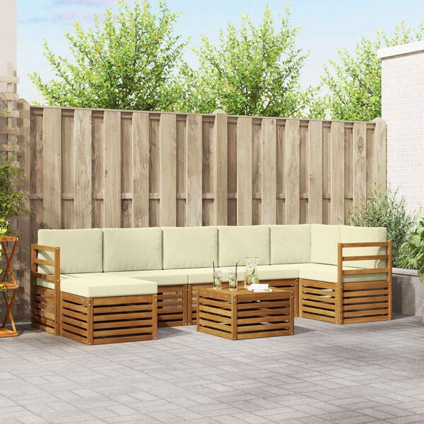 vidaXL &Sigma;&epsilon;&tau; &Kappa;&alpha;&nu;&alpha;&pi;έ 8 pcs &Phi;&upsilon;&sigma;&iota;&kappa;ό &kappa;&alpha;&iota; &Kappa;&rho;έ&mu;&alpha; &Sigma;&tau;&epsilon;&rho;&epsilon;ό &Xi;ύ&lambda;&omicron; &Alpha;&kappa;&alpha;&kappa;ί&alpha;&sigmaf;