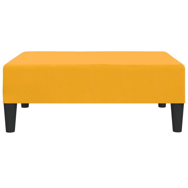 vidaXL Σκαμπό/Υποπόδιο Κίτρινο 78 x 56 x 32 εκ. Βελούδινο