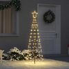 vidaXL LED Χριστουγεννιάτικο Δέντρο Θερμό λευκό 250 cm Σίδερο