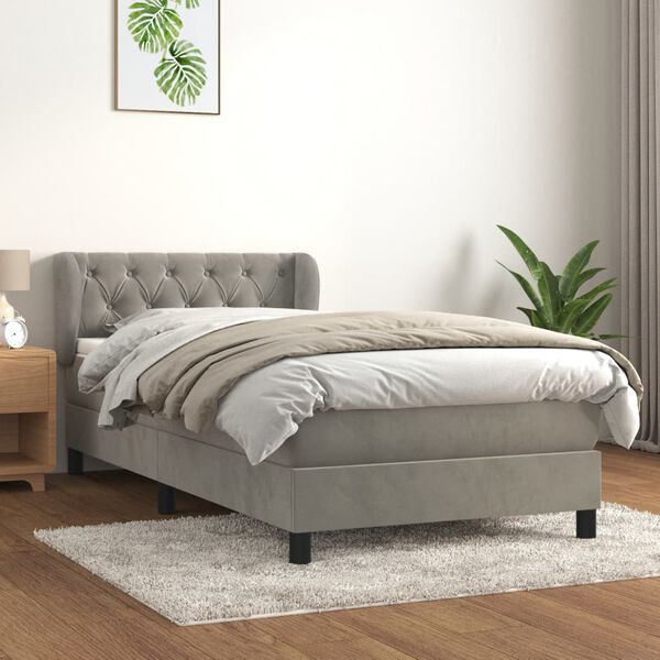 vidaXL &Kappa;&rho;&epsilon;&beta;ά&tau;&iota; Boxspring &mu;&epsilon; &Sigma;&tau;&rho;ώ&mu;&alpha; &Alpha;&nu;&omicron;&iota;&chi;&tau;ό &Gamma;&kappa;&rho;&iota; 80x200 &epsilon;&kappa;. &Beta;&epsilon;&lambda;&omicron;ύ&delta;&iota;&nu;&omicron;