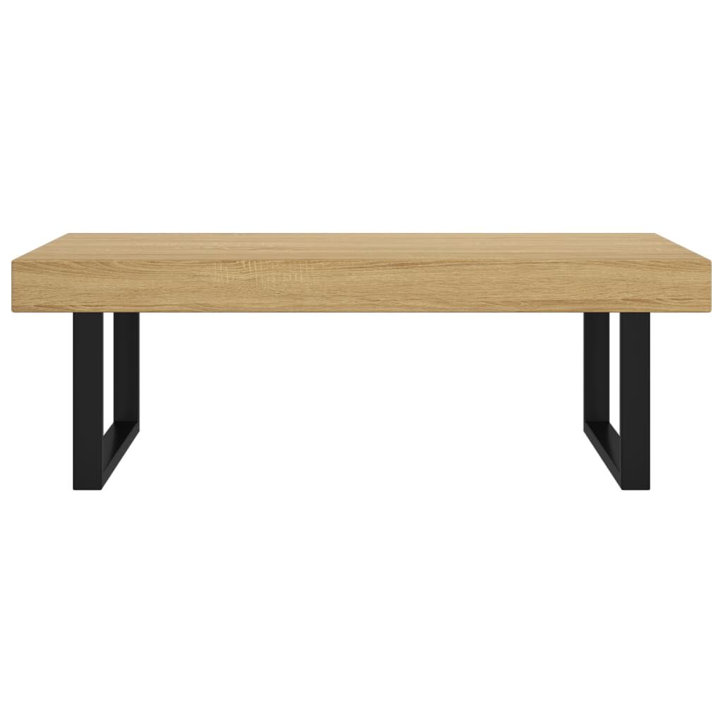 vidaXL Τραπεζάκι Σαλονιού Αν. Καφέ/Μαύρο 120x60x40 εκ. από MDF/Σίδερο