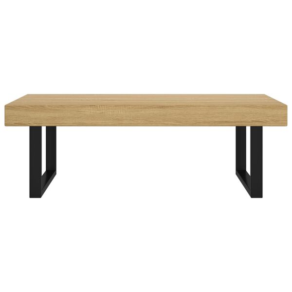 vidaXL Τραπεζάκι Σαλονιού Αν. Καφέ/Μαύρο 120x60x40 εκ. από MDF/Σίδερο