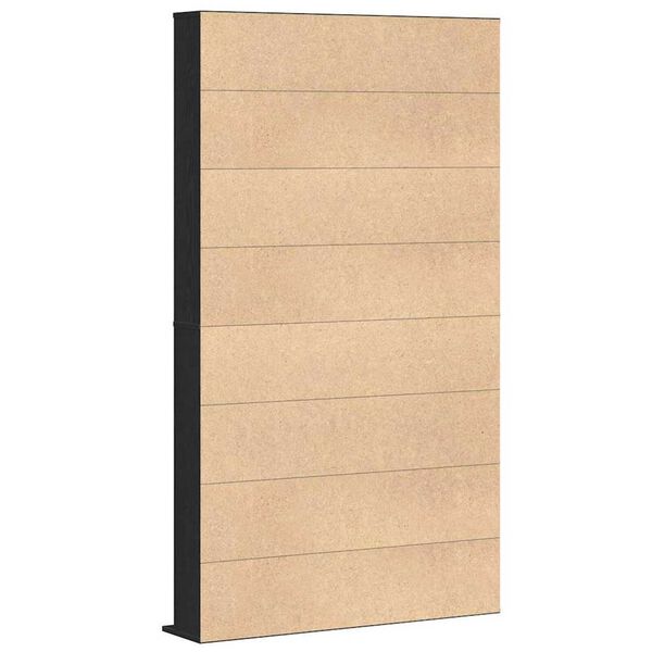vidaXL Ντουλάπι CD Μαύρη δρυς 101 x 23 x 177.5 εκ Επεξεργασμένο ξύλο