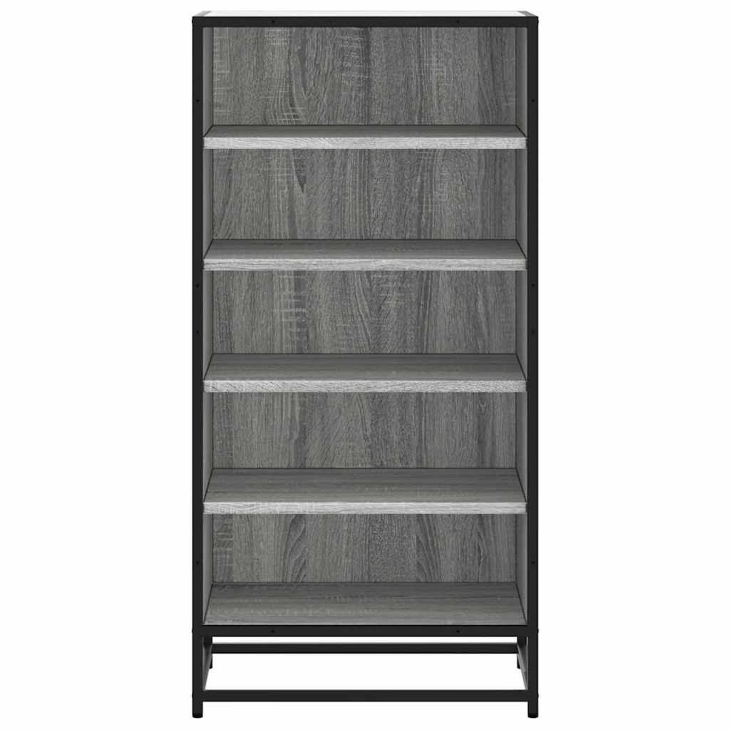 Ράφι παπουτσιών vidaXL Γκρι Sonoma 48x38x97,5 cm Κατασκευασμένο ξύλο