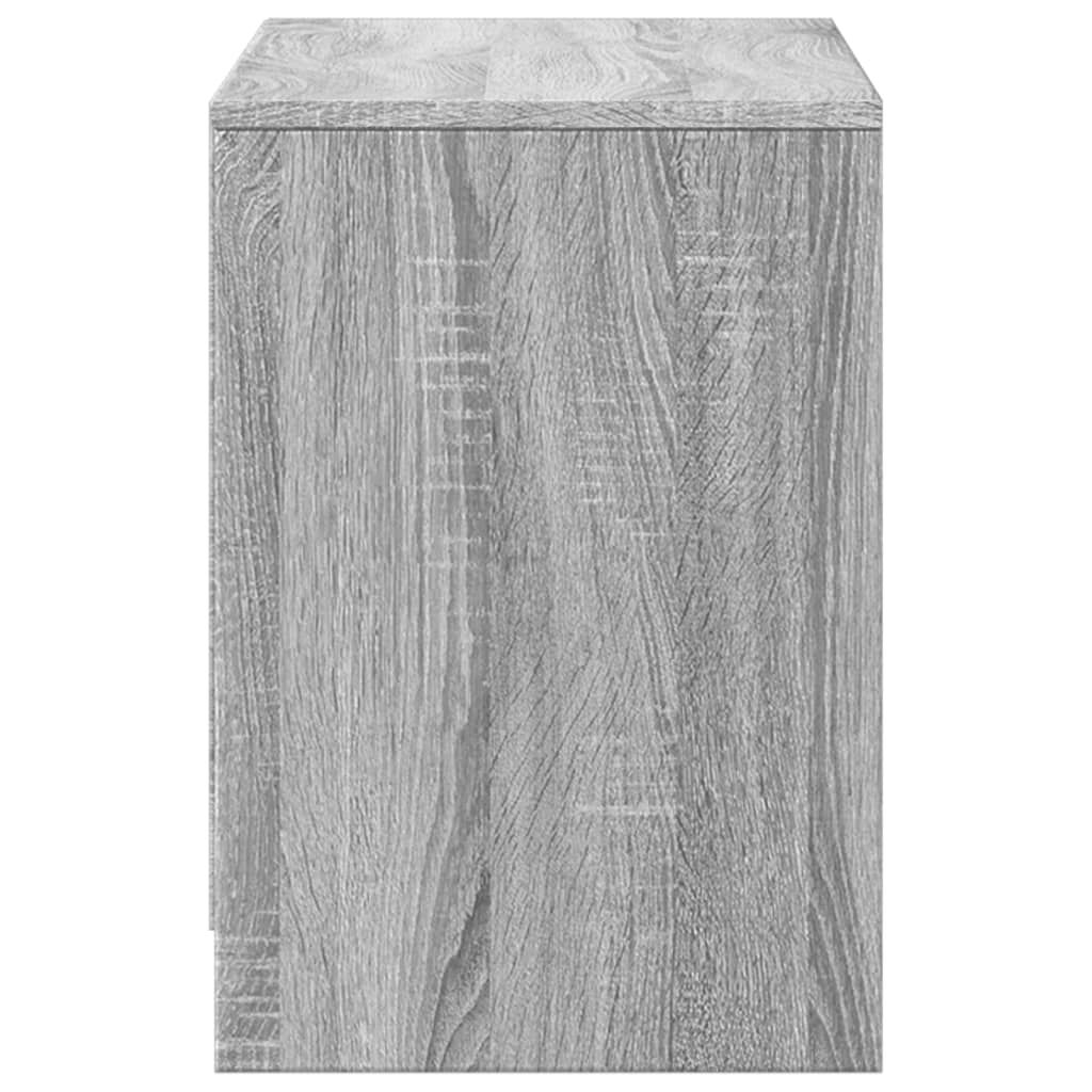 vidaXL Έπιπλο Τηλεόρασης με LED Γκρι Sonoma 100x34x50 εκ. Επεξ. Ξύλο