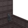 vidaXL Κουτί αποθήκευσης κήπου Καφέ 55 x 53 x 57 εκ. Πολυπροπυλένιο