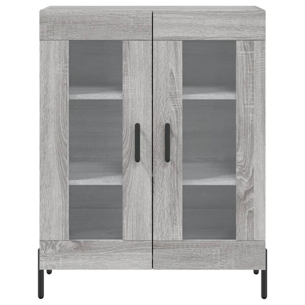 vidaXL Ντουλάπι Γκρι Sonoma 69,5 x 34 x 180 εκ. Επεξεργασμένο Ξύλο