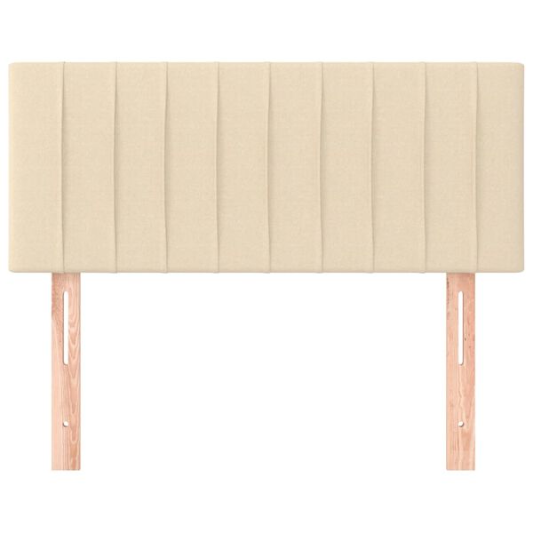 vidaXL Κεφαλάρι Κρεβατιού Κρεμ 80 x 5 x 78/88 εκ. Υφασμάτινο
