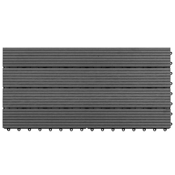 vidaXL Πλακάκια 6 τεμ. Γκρι 1 μ² / 60 x 30 εκ. από WPC
