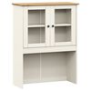 vidaXL Βιτρίνα VIGO Λευκή 80 x 40 x 176 εκ. από Μασίφ Ξύλο Πεύκου