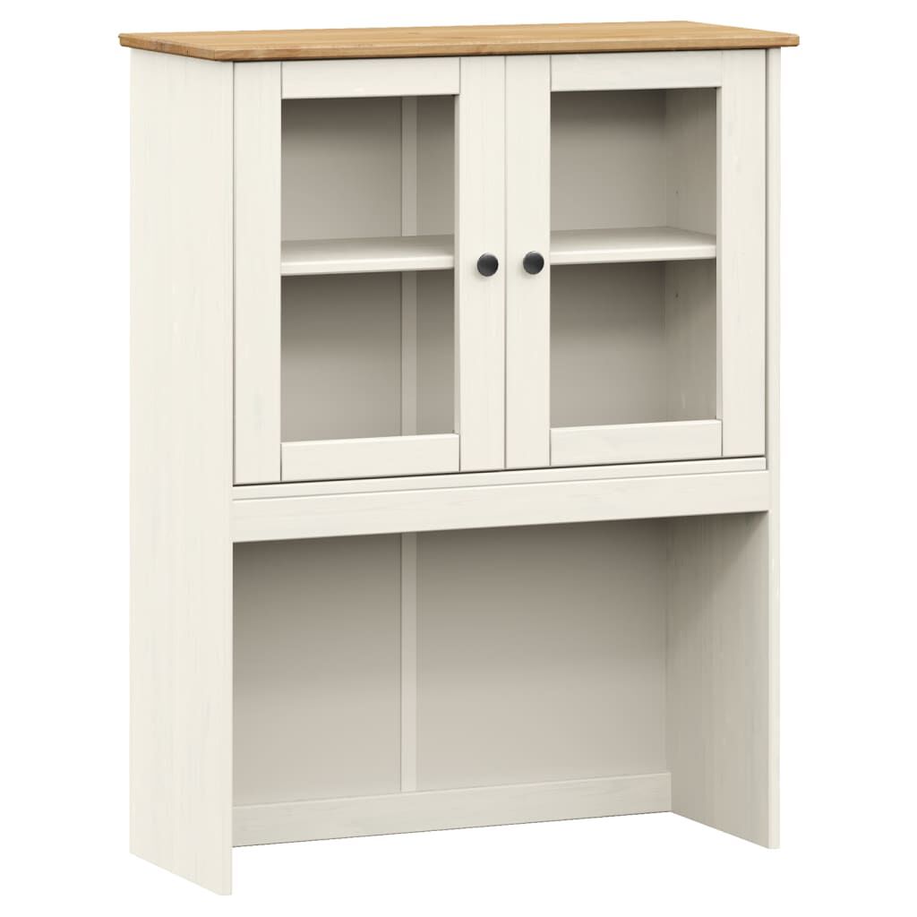 vidaXL Βιτρίνα VIGO Λευκή 80 x 40 x 176 εκ. από Μασίφ Ξύλο Πεύκου