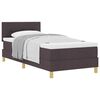 vidaXL Κρεβάτι box spring με στρώμα με στρώμα Σκούρο καφέ Σκούρο καφέ
