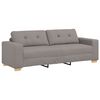vidaXL Σετ Καναπέ με μαξιλάρι με μαξιλάρι 3 pcs Taupe ύφασμα