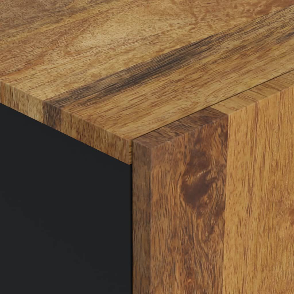 vidaXL Ντουλάπι Μπάνιου 38 x 33 x 58 εκ. από Μασίφ Ξύλο Μάνγκο