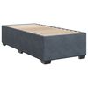 vidaXL Κρεβάτι Boxspring με Στρώμα Σκούρο Γκρι 80x200 εκ. Βελούδινο