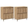 vidaXL &Nu;&tau;&omicron;&upsilon;&lambda;ά&pi;&iota; &alpha;&pi;&omicron;&theta;ή&kappa;&epsilon;&upsilon;&sigma;&eta;&sigmaf; 2 pcs Artisan Oak 60 x 35 x 70 cm