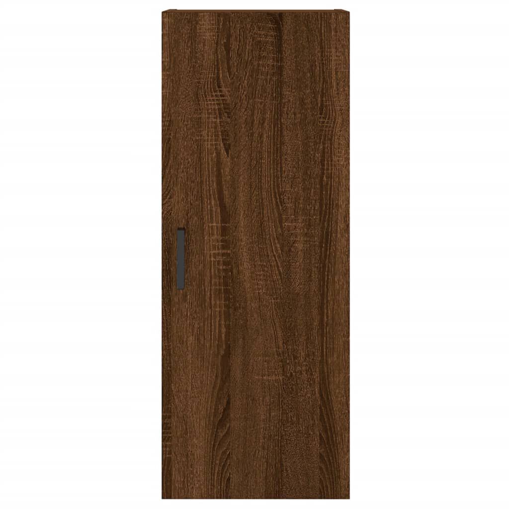 vidaXL Ντουλάπι Καφέ Δρυς 34,5 x 34 x 180 εκ. από Επεξεργασμένο Ξύλο