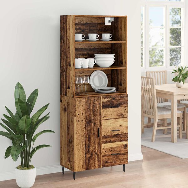 vidaXL Highboard &mu;&epsilon; &sigma;&upsilon;&rho;&tau;ά&rho;&iota; 2 pcs &Pi;&alpha;&lambda;&iota;ό &Xi;ύ&lambda;&omicron; &Epsilon;&pi;&epsilon;&xi;&epsilon;&rho;&gamma;&alpha;&sigma;&mu;έ&nu;&omicron; &xi;ύ&lambda;&omicron;