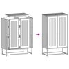 vidaXL Highboard Λευκό 68x39x123 cm Ατσάλι