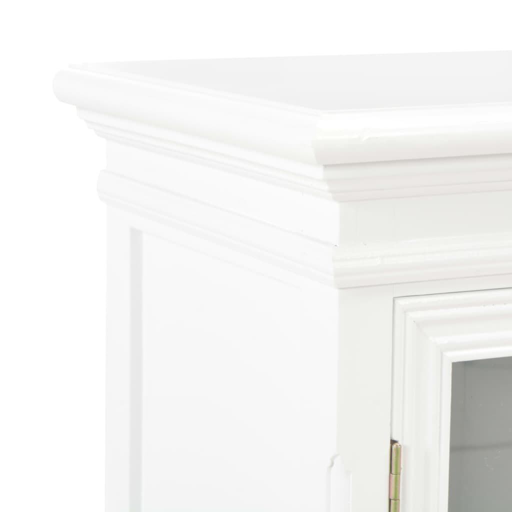vidaXL Συρταριέρα Λευκή 70 x 28 x 70 εκ. από Μασίφ Ξύλο Πεύκου