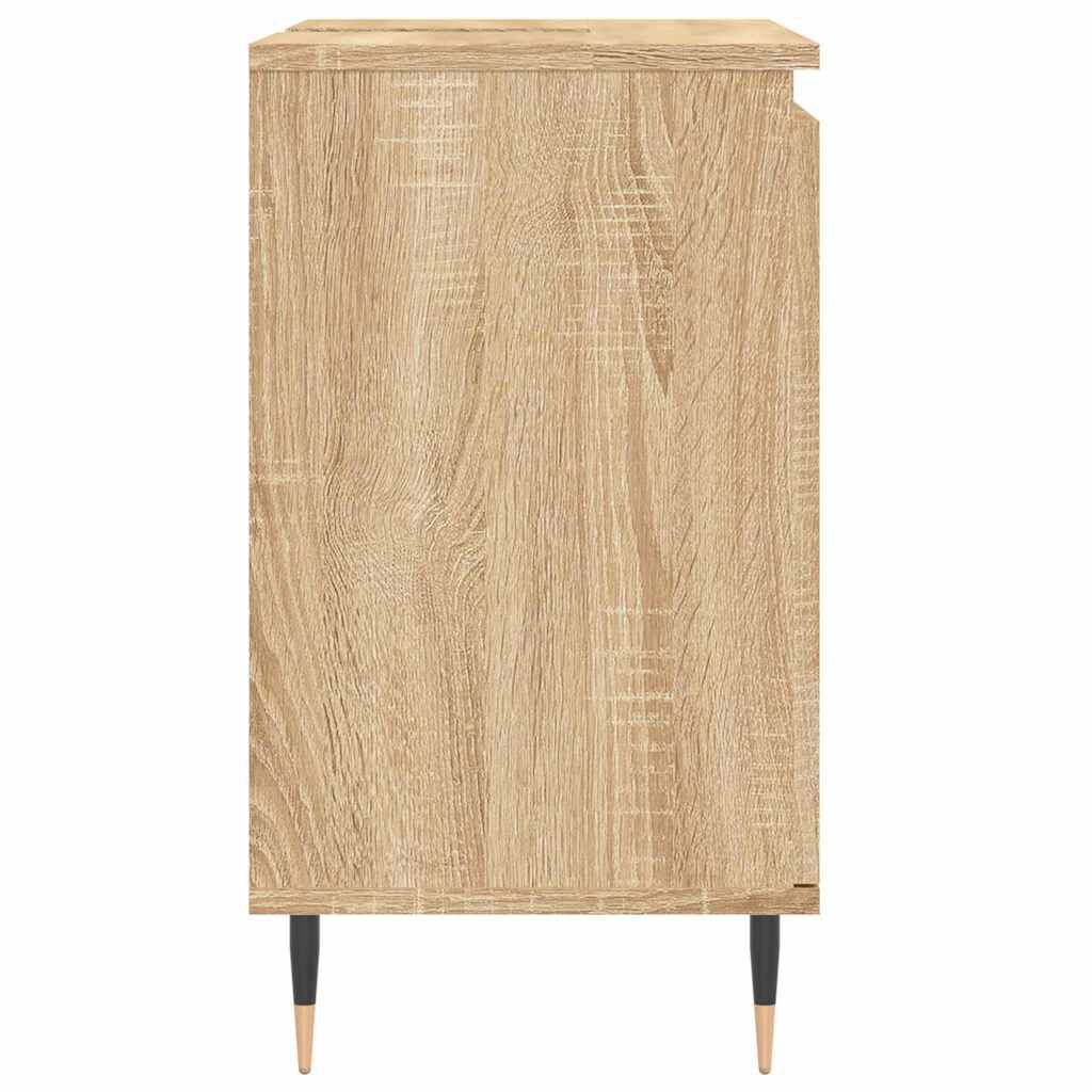 vidaXL Ντουλάπι Μπάνιου Sonoma Δρυς 58 x 33 x 60 εκ. από Επεξεργ. Ξύλο