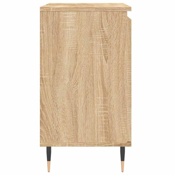 vidaXL Ντουλάπι Μπάνιου Sonoma Δρυς 58 x 33 x 60 εκ. από Επεξεργ. Ξύλο