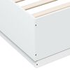 vidaXL Πλαίσιο Κρεβατιού με Φώτα LED Λευκό 120x200 εκ.Επεξ. Ξύλο