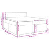 vidaXL Κρεβάτι Boxspring με Στρώμα Σκούρο Μπλε 200x200 εκ. Βελούδινο