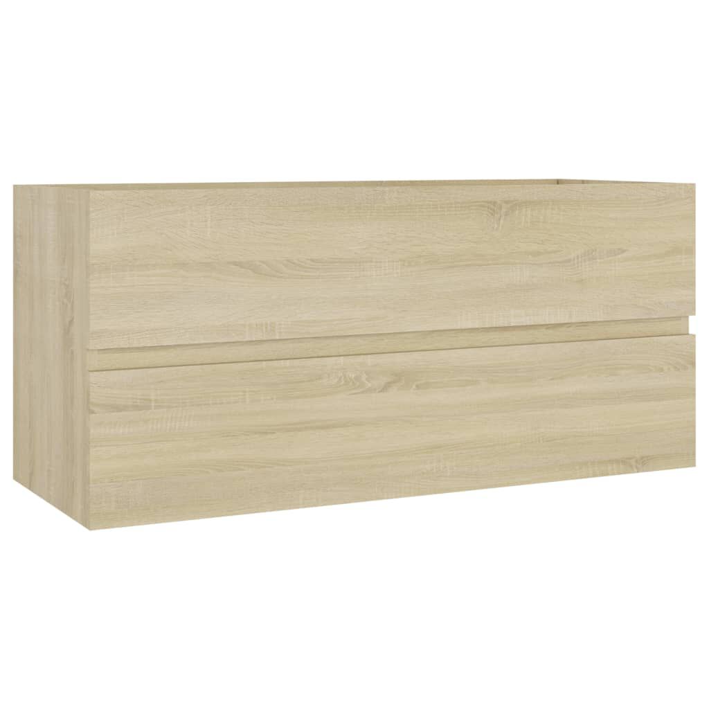 vidaXL Ντουλάπι Νιπτήρα Sonoma Δρυς 100x38,5x45 εκ. από Επεξ. Ξύλο