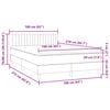 vidaXL &Kappa;&rho;&epsilon;&beta;ά&tau;&iota; Boxspring &mu;&epsilon; &Sigma;&tau;&rho;ώ&mu;&alpha; &Rho;&omicron;&zeta; 160x210 &epsilon;&kappa;. &Beta;&epsilon;&lambda;&omicron;ύ&delta;&iota;&nu;&omicron;