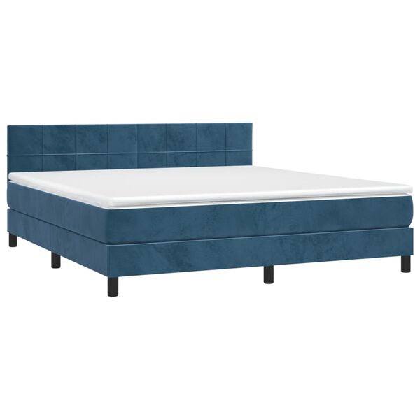 vidaXL &Kappa;&rho;&epsilon;&beta;ά&tau;&iota; Boxspring &mu;&epsilon; &Sigma;&tau;&rho;ώ&mu;&alpha; &Sigma;&kappa;&omicron;ύ&rho;&omicron; &Mu;&pi;&lambda;&epsilon; 160x200 &epsilon;&kappa;. &Beta;&epsilon;&lambda;&omicron;ύ&delta;&iota;&nu;&omicron;