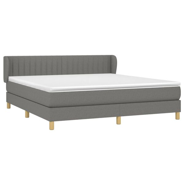 vidaXL &Kappa;&rho;&epsilon;&beta;ά&tau;&iota; Boxspring &mu;&epsilon; &Sigma;&tau;&rho;ώ&mu;&alpha; &Sigma;&kappa;&omicron;ύ&rho;&omicron; &Gamma;&kappa;&rho;&iota; 160x200 &epsilon;&kappa; &Upsilon;&phi;&alpha;&sigma;&mu;ά&tau;&iota;&nu;&omicron;