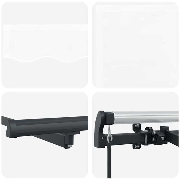 vidaXL Σκηνίτσα Αναδιπλούμενη Λευκό 350 x 200 cm