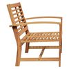 vidaXL Παγκάκι κήπου Φυσικό 110 x 64 x 76.5 εκ Μασίφ ξύλο teak