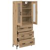 vidaXL Highboard &mu;&epsilon; &sigma;&upsilon;&rho;&tau;ά&rho;&iota; 2 pcs Artisan Oak &Epsilon;&pi;&epsilon;&xi;&epsilon;&rho;&gamma;&alpha;&sigma;&mu;έ&nu;&omicron; &xi;ύ&lambda;&omicron;