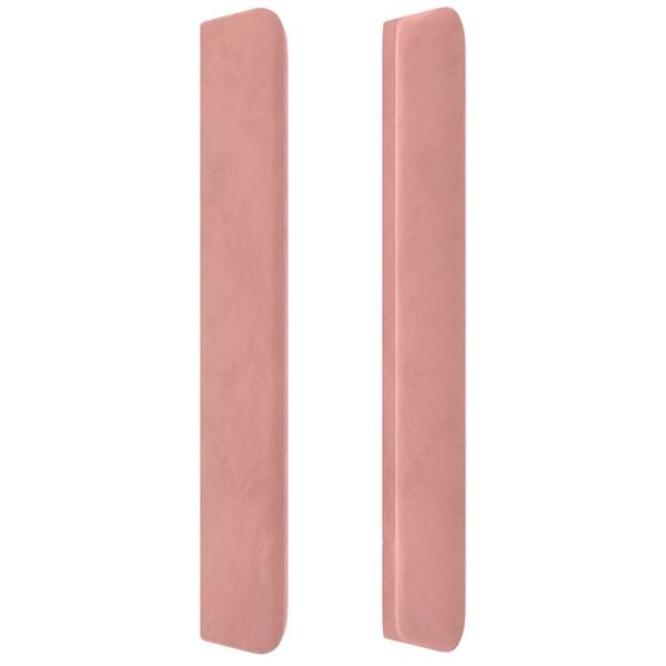 vidaXL Κεφαλάρι με Πτερύγια Ροζ 83x16x118/128 εκ. Βελούδινο