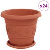 vidaXL &Gamma;&lambda;ά&sigma;&tau;&rho;&epsilon;&sigmaf; &phi;&upsilon;&tau;ώ&nu; 24 pcs &Kappa;&epsilon;&rho;&alpha;&mu;&iota;&delta;ί &Oslash; 26 x 21.5 &epsilon;&kappa; &Pi;&lambda;&alpha;&sigma;&tau;&iota;&kappa;ό