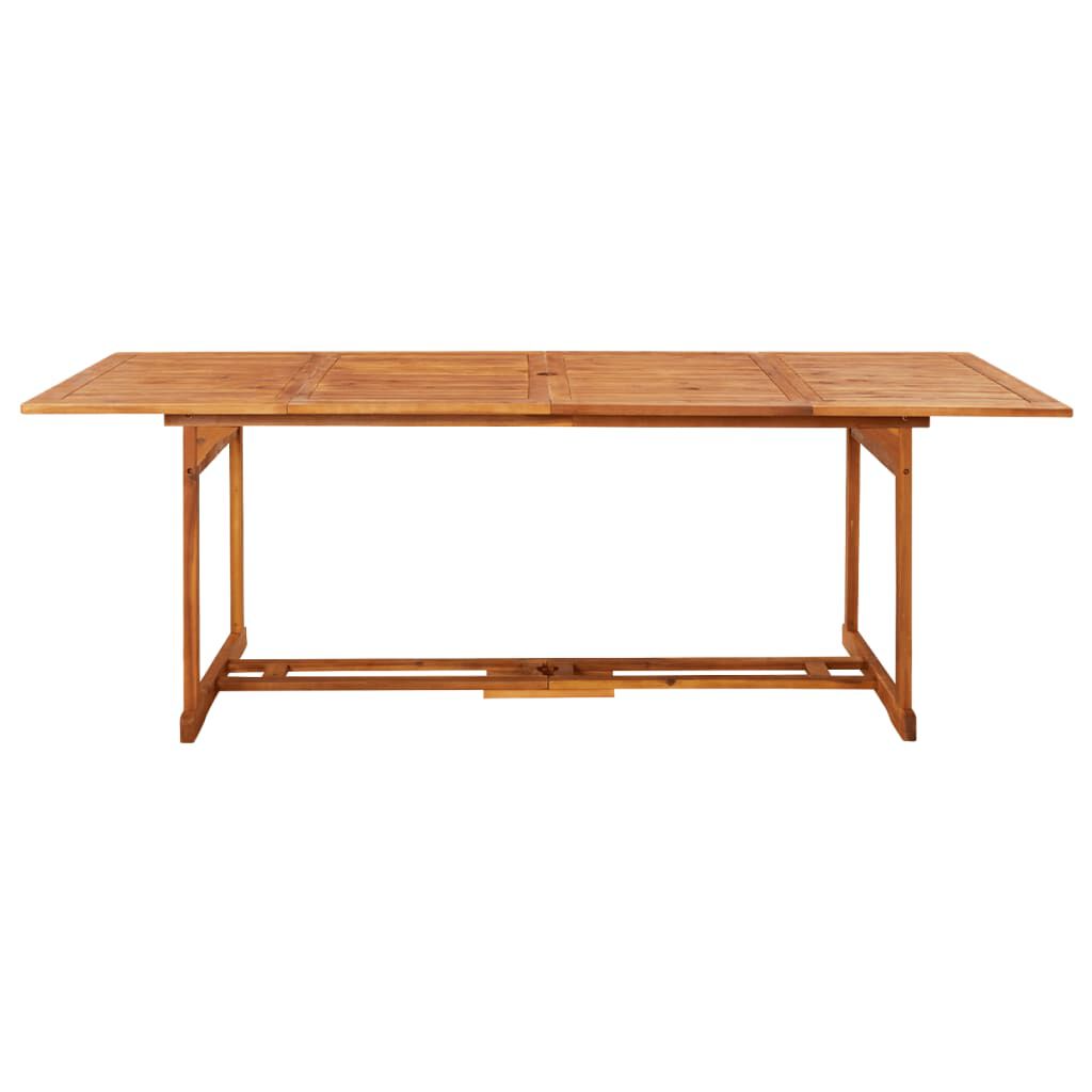 vidaXL Τραπεζαρία Κήπου 220 x 90 x 75 εκ. από Μασίφ Ξύλο Ακακίας