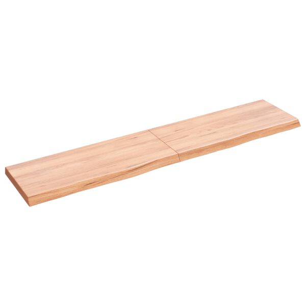 vidaXL Πάγκος Μπάνιου Αν. Καφέ 140x30x(2-4) εκ. Επεξεργ. Μασίφ Ξύλο