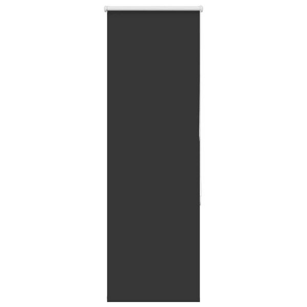 vidaXL Roller Blind Blackout &Mu;&alpha;ύ&rho;&omicron; 55x175 cm &Pi;&lambda;ά&tau;&omicron;&sigmaf; &upsilon;&phi;ά&sigma;&mu;&alpha;&tau;&omicron;&sigmaf; 50,7 cm