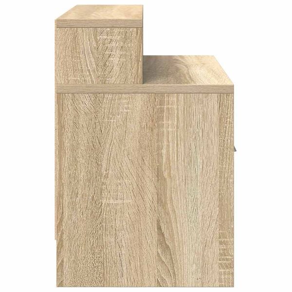 vidaXL Κομοδίνο με συρτάρι Sonoma Δρυς 51x31x47 εκ.
