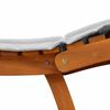 vidaXL Ξαπλώστρα με μαξιλάρι 2 pcs Ανοιχτό γκρι 184 x 55 x 64 εκ