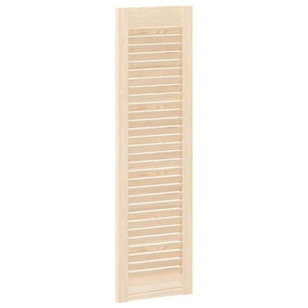 vidaXL Πορτάκια με Περσίδες 2 Τεμ. 99x29,5 εκ. από Μασίφ Ξύλο Πεύκου