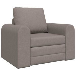 vidaXL Κρεβάτι καναπές Taupe 98 x 71 x 83 εκ. ύφασμα
